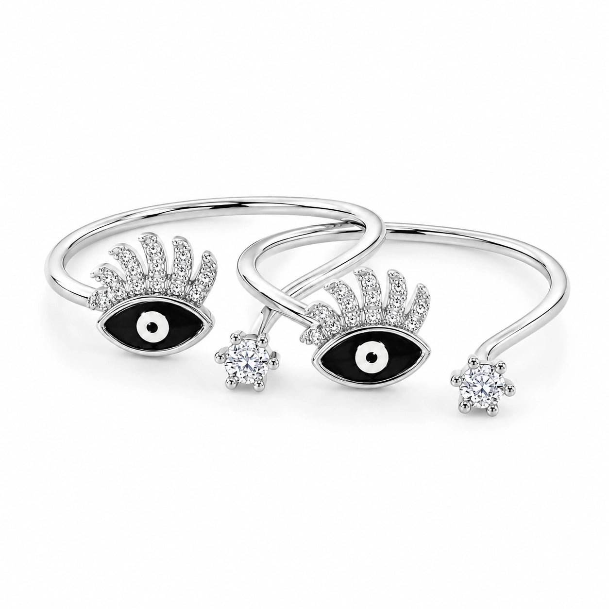 Evil Eye Crown Toe Ring
