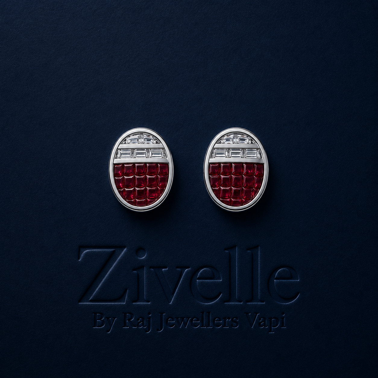 Sapphire Arc Earrings