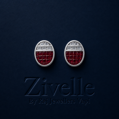 Sapphire Arc Earrings