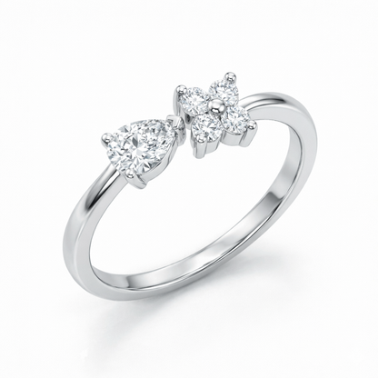 Glitz FleurDrop Ring