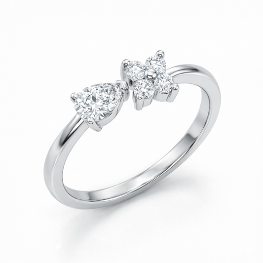 Glitz FleurDrop Ring