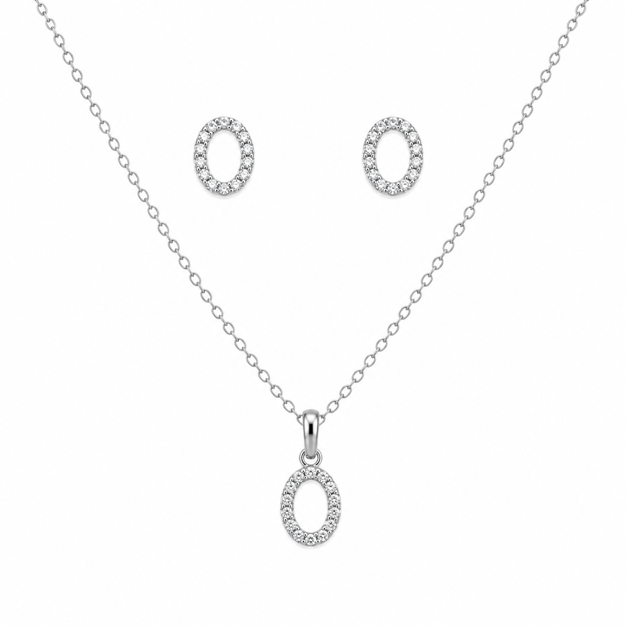 Celeste Oval Jewellery Set