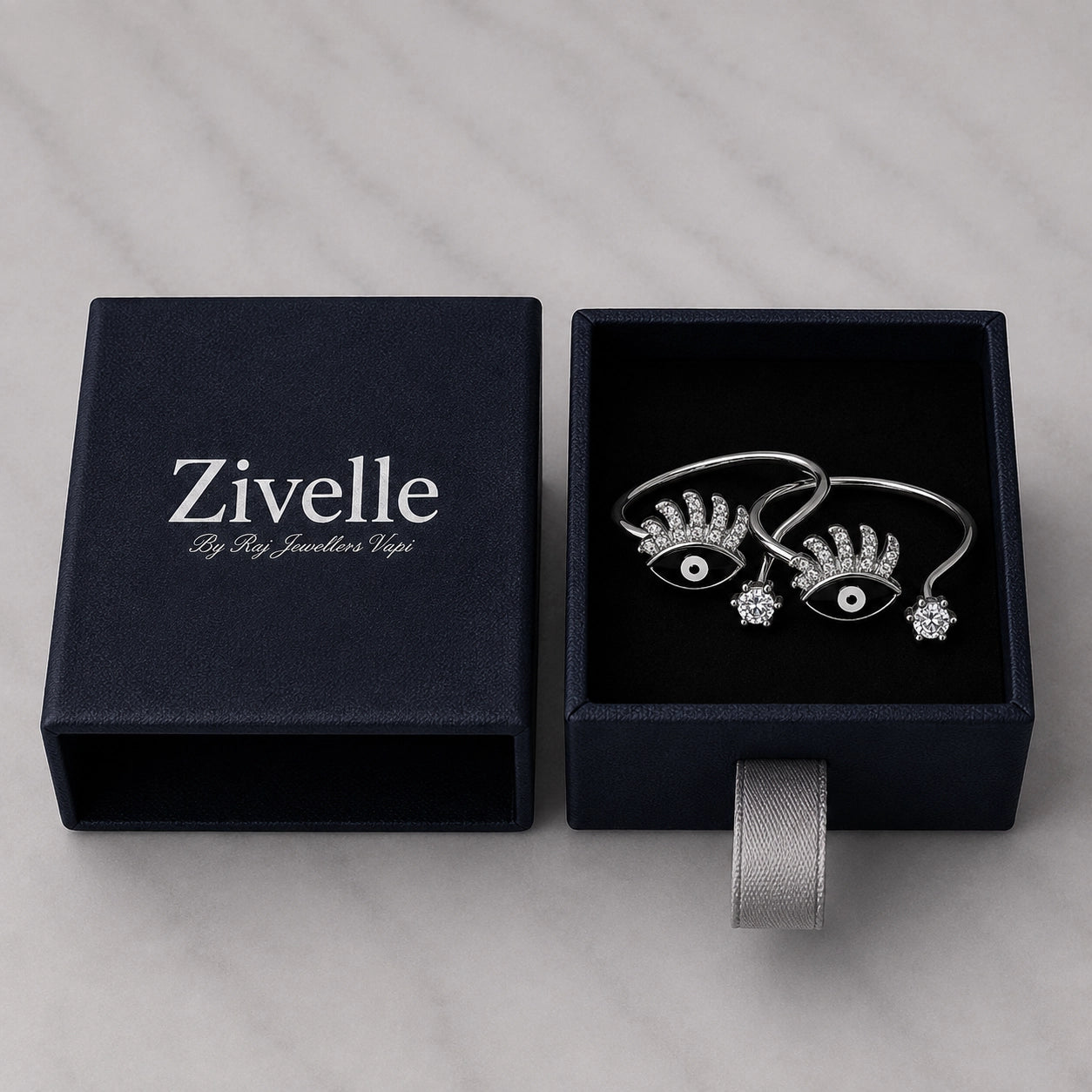 Evil Eye Crown Toe Ring
