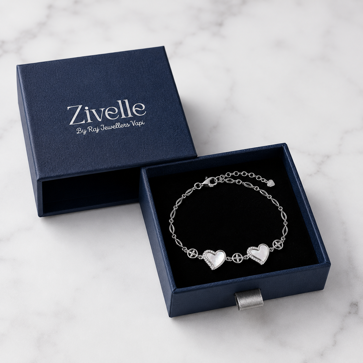 Pearl Heart Bracelet