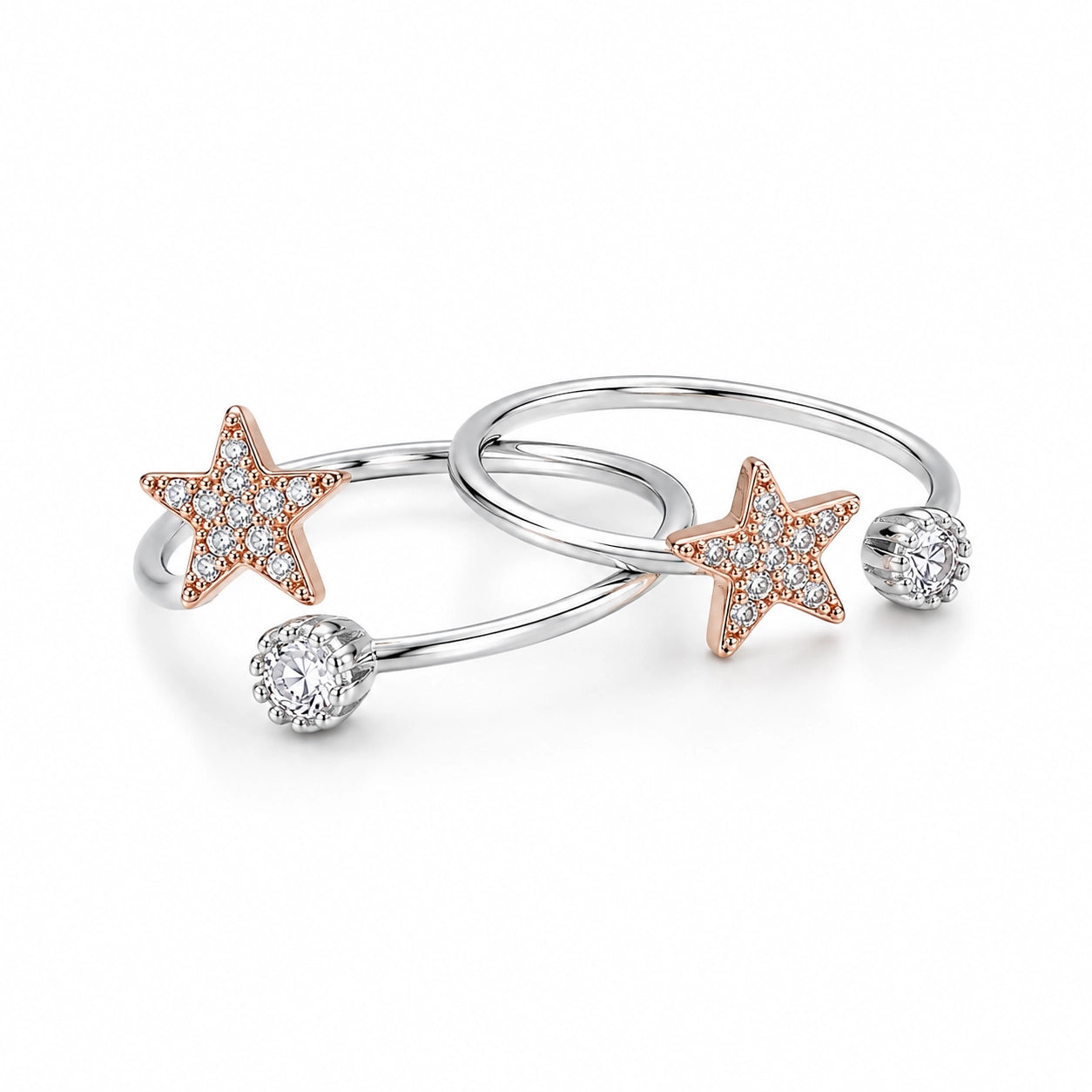 Rosé Star Toe-Rings