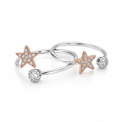 Rosé Star Toe-Rings