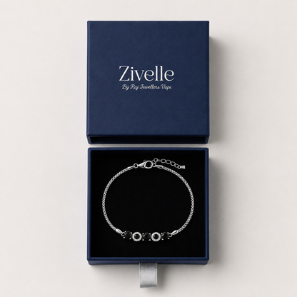 Obsidian Halo Bracelet
