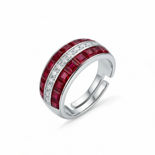 Sapphire Garnet Ring