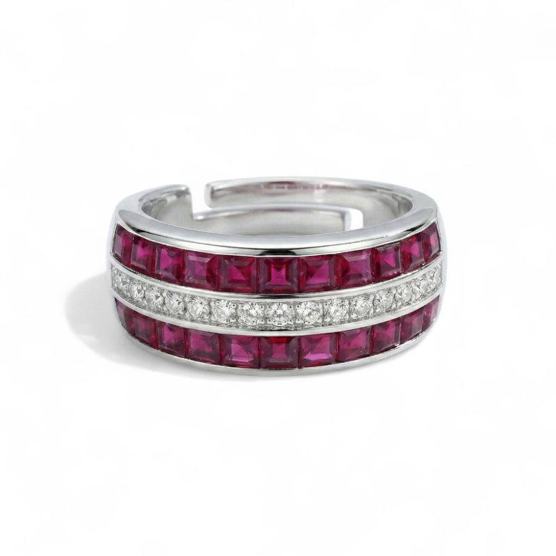 Sapphire Garnet Ring