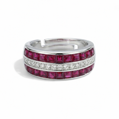 Sapphire Garnet Ring