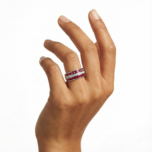 Sapphire Garnet Ring